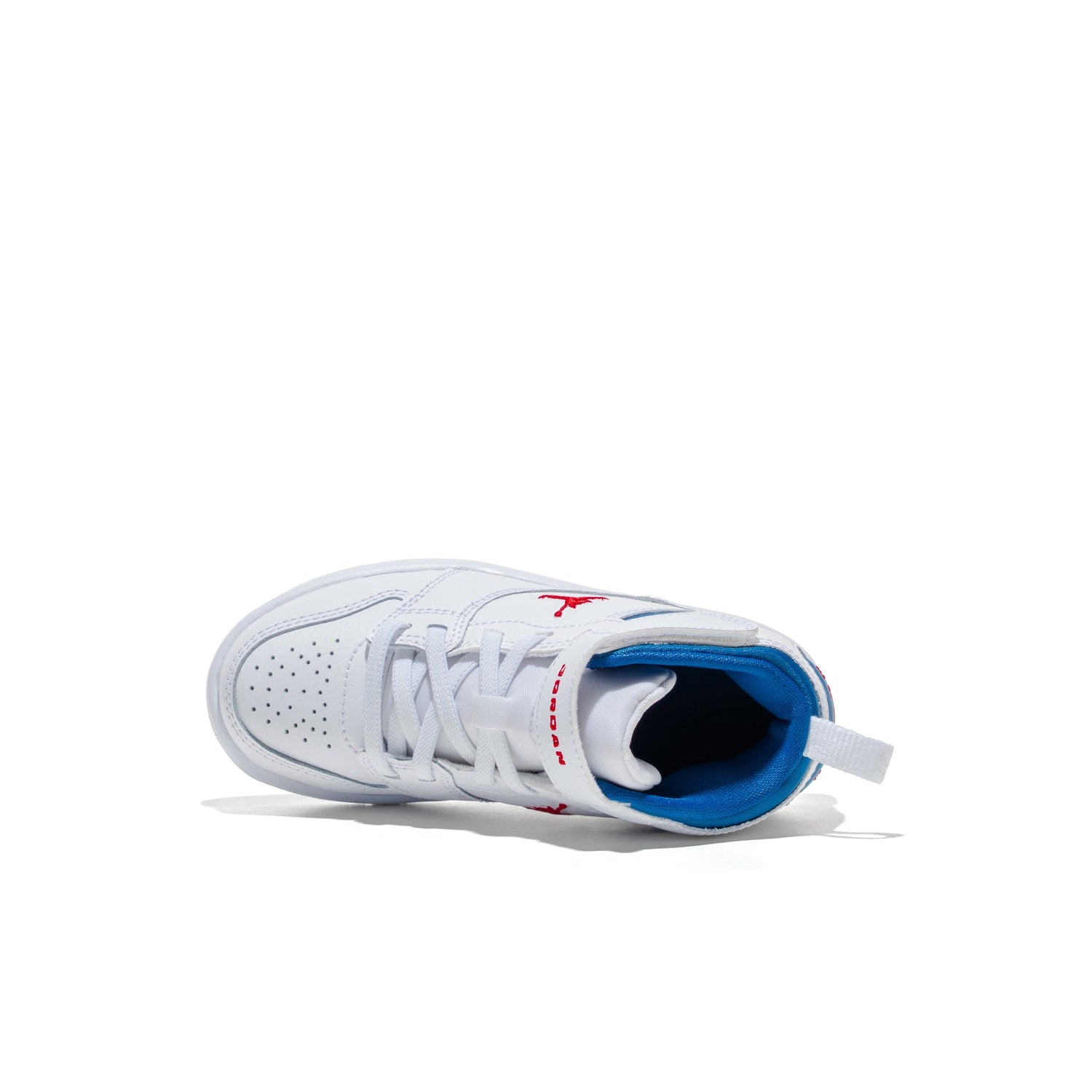 Jordan Court Connect Mid (PS) White/Fire Red-True Blue  - IQ7700-102