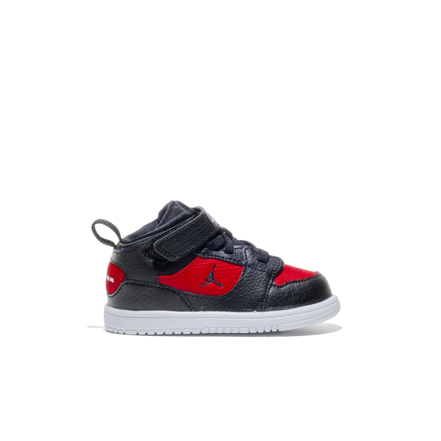 Jordan Court Connect Mid (TD) Black/Black-Gym Red-White  - IQ7701-006