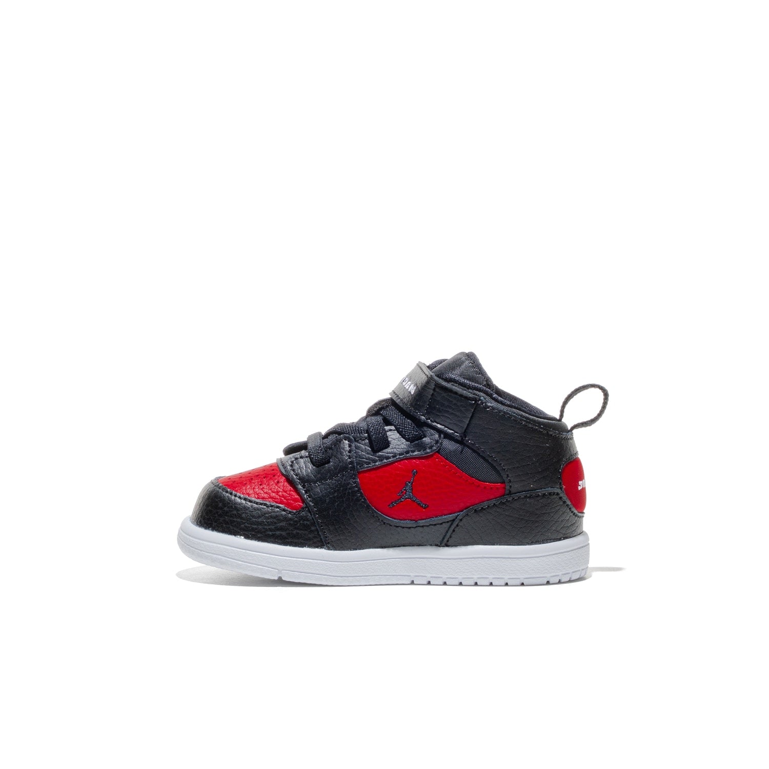 Jordan Court Connect Mid (TD) Black/Black-Gym Red-White  - IQ7701-006
