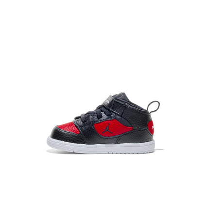 Jordan Court Connect Mid (TD) Black/Black-Gym Red-White  - IQ7701-006