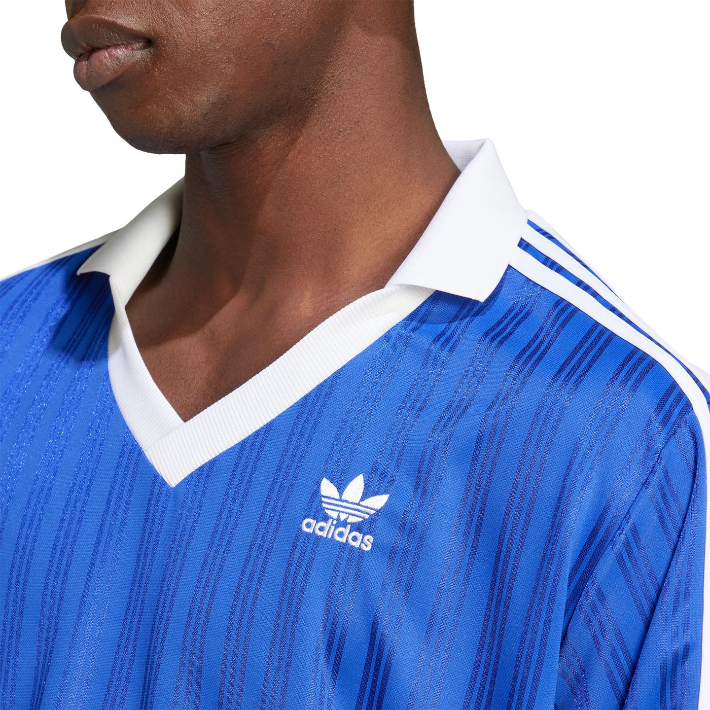Adidas Originals Piqué LS Jersey Semi Lucid Blue  - IX5227