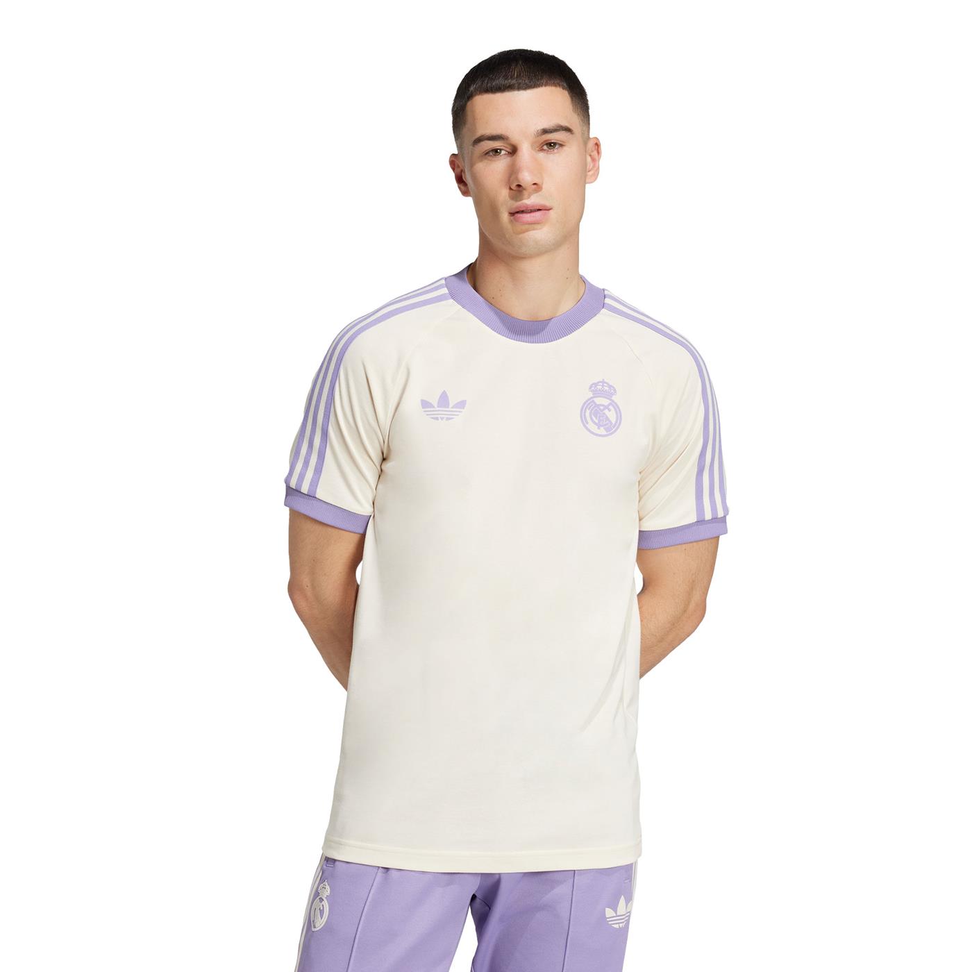 Adidas Originals Real Madrid OG 3S Tee Wonder White/Lilac  - IY0057