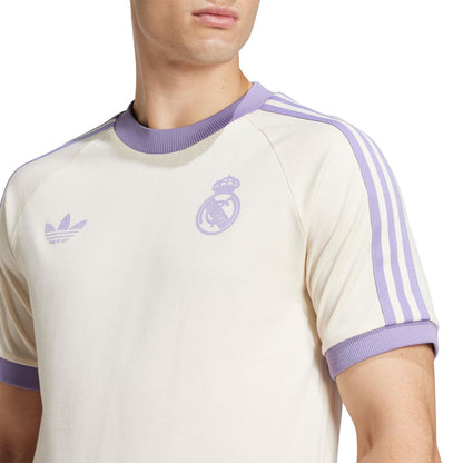 Adidas Originals Real Madrid OG 3S Tee Wonder White/Lilac  - IY0057