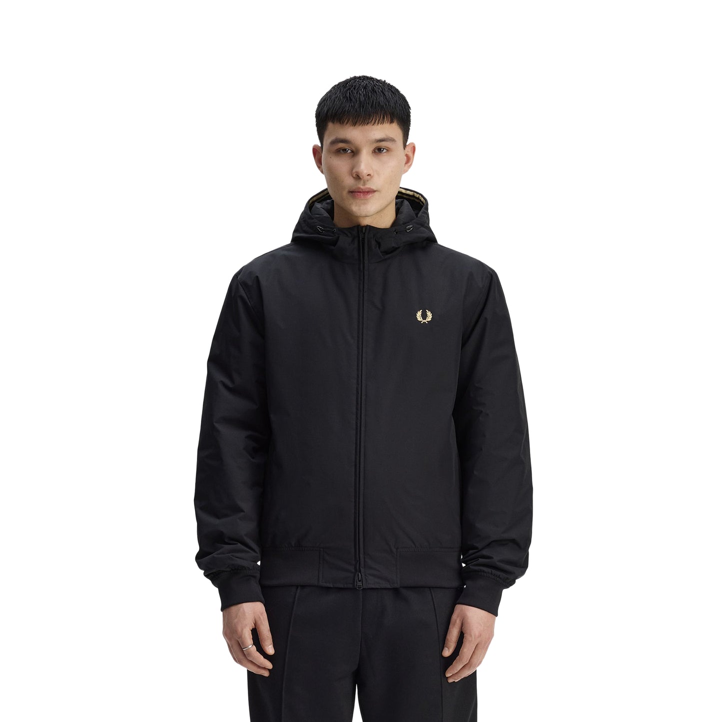 Fred Perry Hooded Brentham Jacket Black  - J1304-102