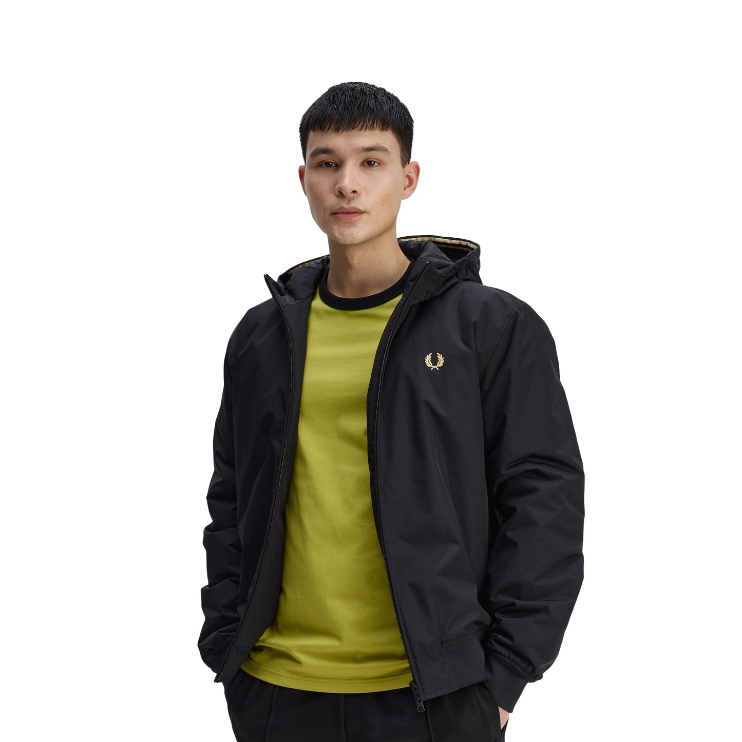 Fred Perry Hooded Brentham Jacket Black  - J1304-102