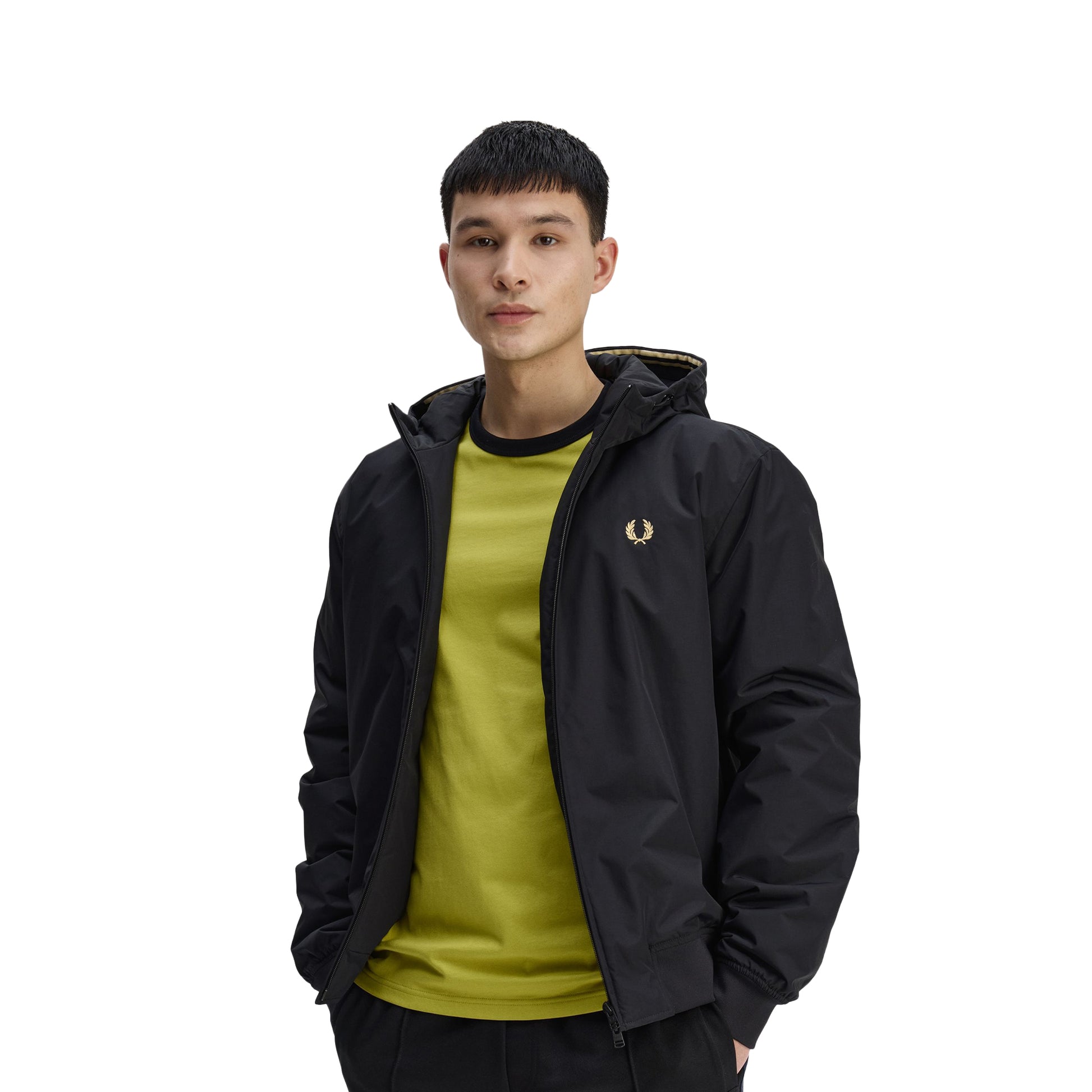Fred Perry Hooded Brentham Jacket Black  - J1304-102