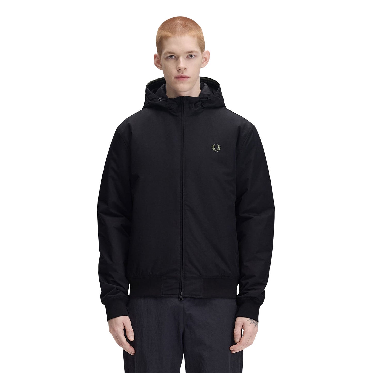 Fred Perry Hooded Brentham Jacket Black  - J1304-184