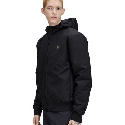 Fred Perry Hooded Brentham Jacket Black  - J1304-184