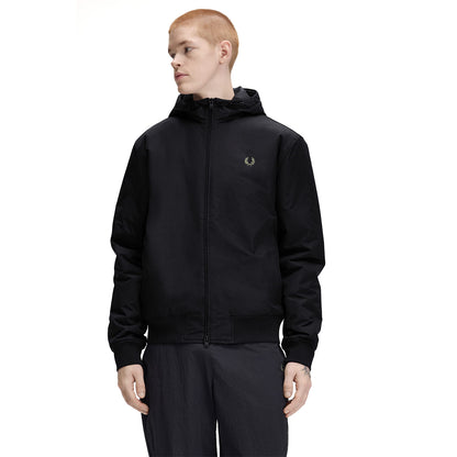 Fred Perry Hooded Brentham Jacket Black  - J1304-184