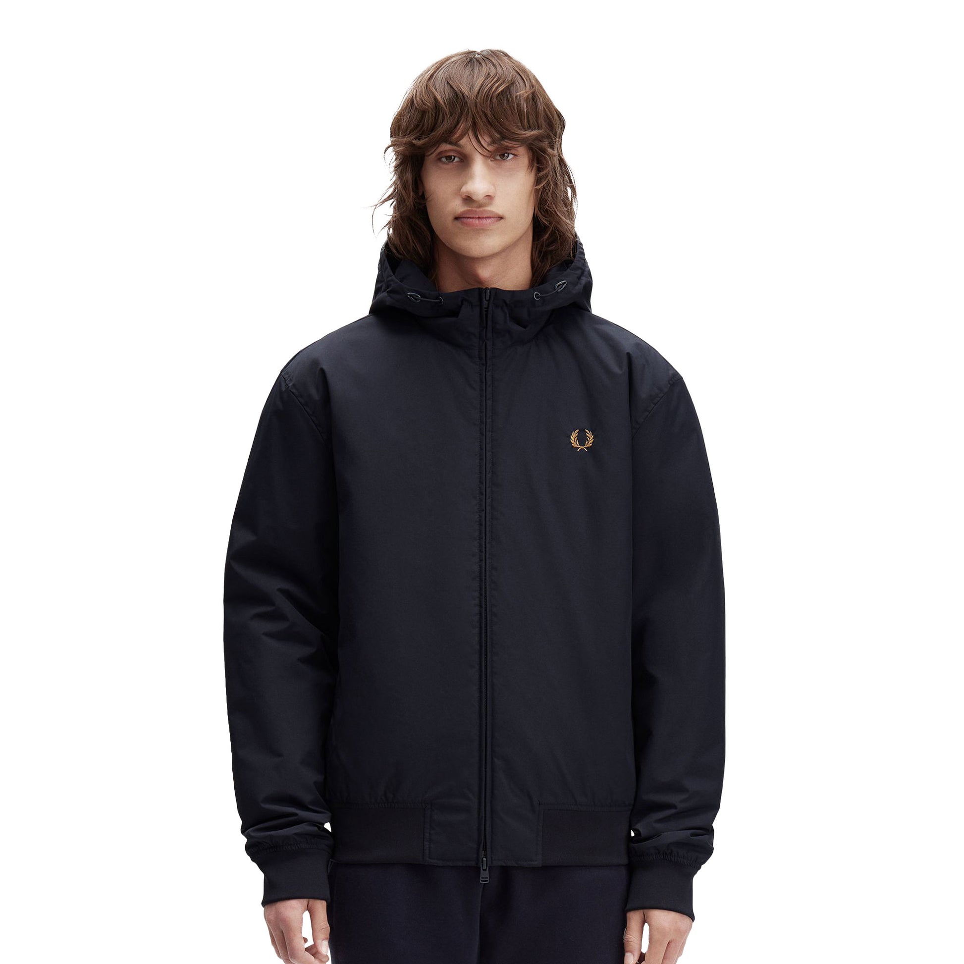 Fred Perry Hooded Brentham Jacket Navy  - J1304-248