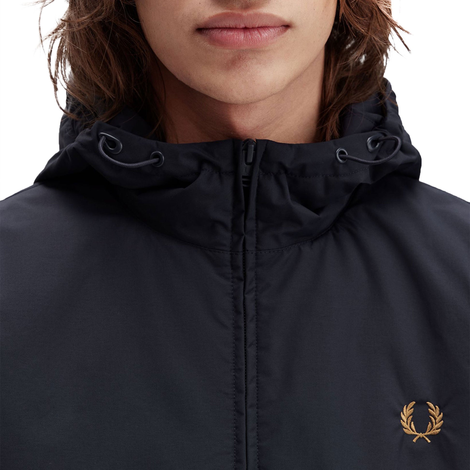 Fred Perry Hooded Brentham Jacket Navy  - J1304-248