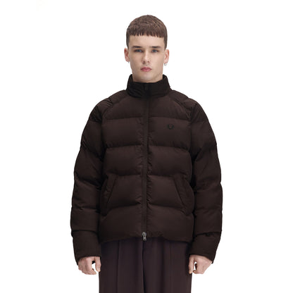 Fred Perry Raglan Sleeve Padded Jacket Rich Brown  - J1309-33C