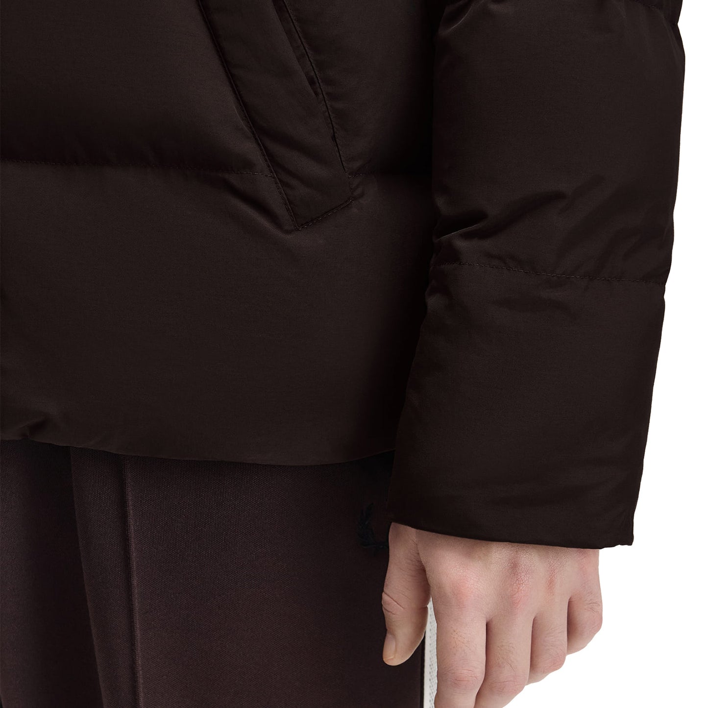 Fred Perry Raglan Sleeve Padded Jacket Rich Brown  - J1309-33C