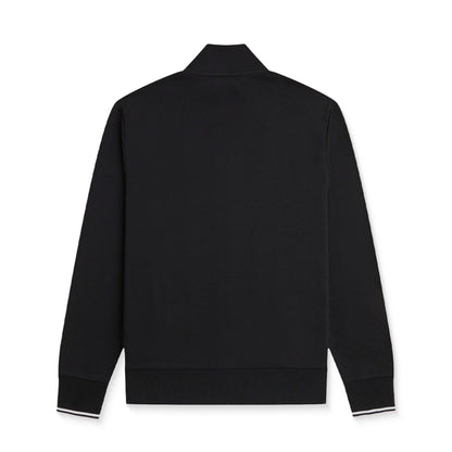 Fred Perry Zip Through Sweatshirt Black  - J1327-198