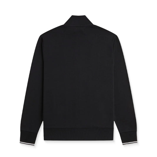 Fred Perry Zip Through Sweatshirt Black  - J1327-198