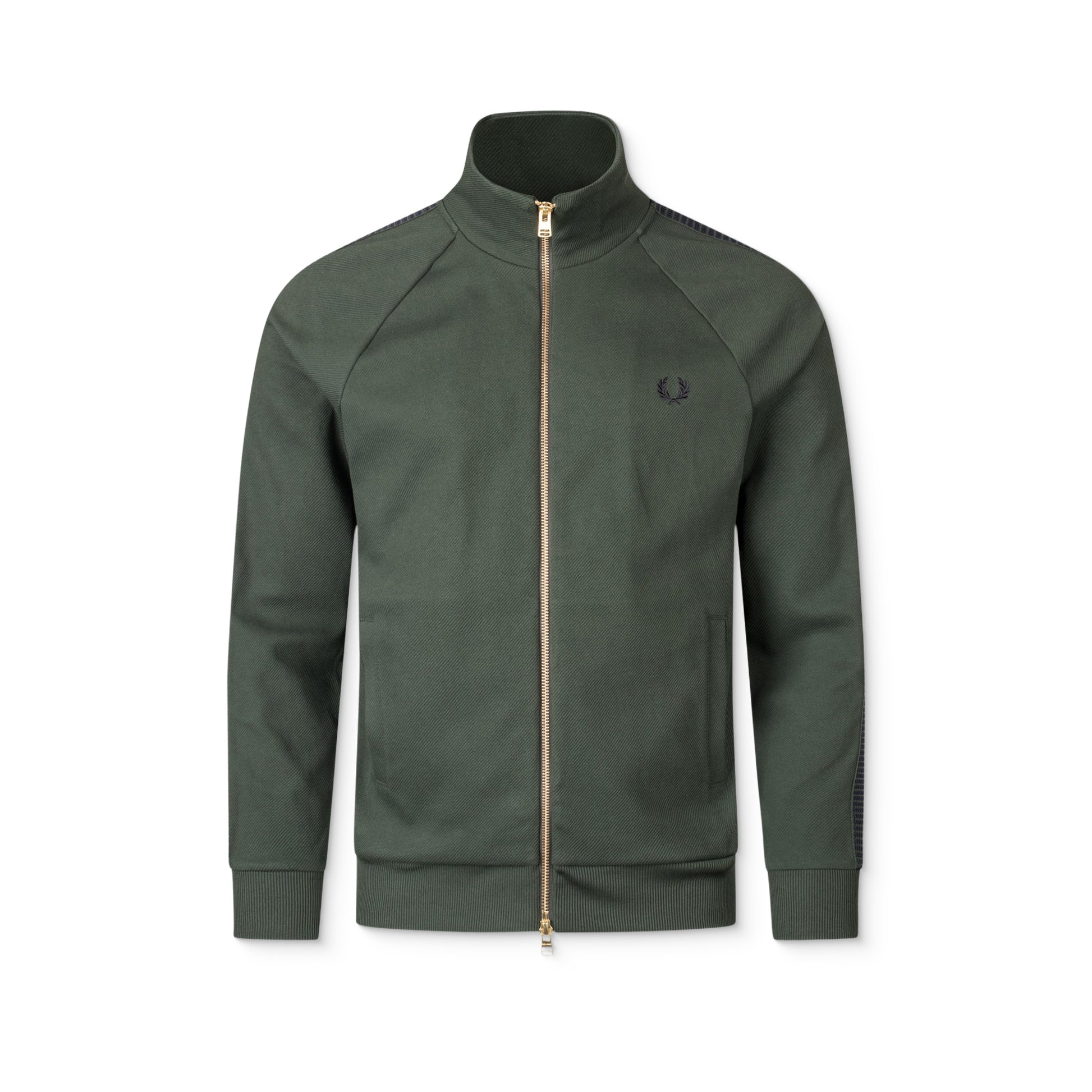 Fred Perry Dash Taped Track Jacket Court Green  - J1334-X89