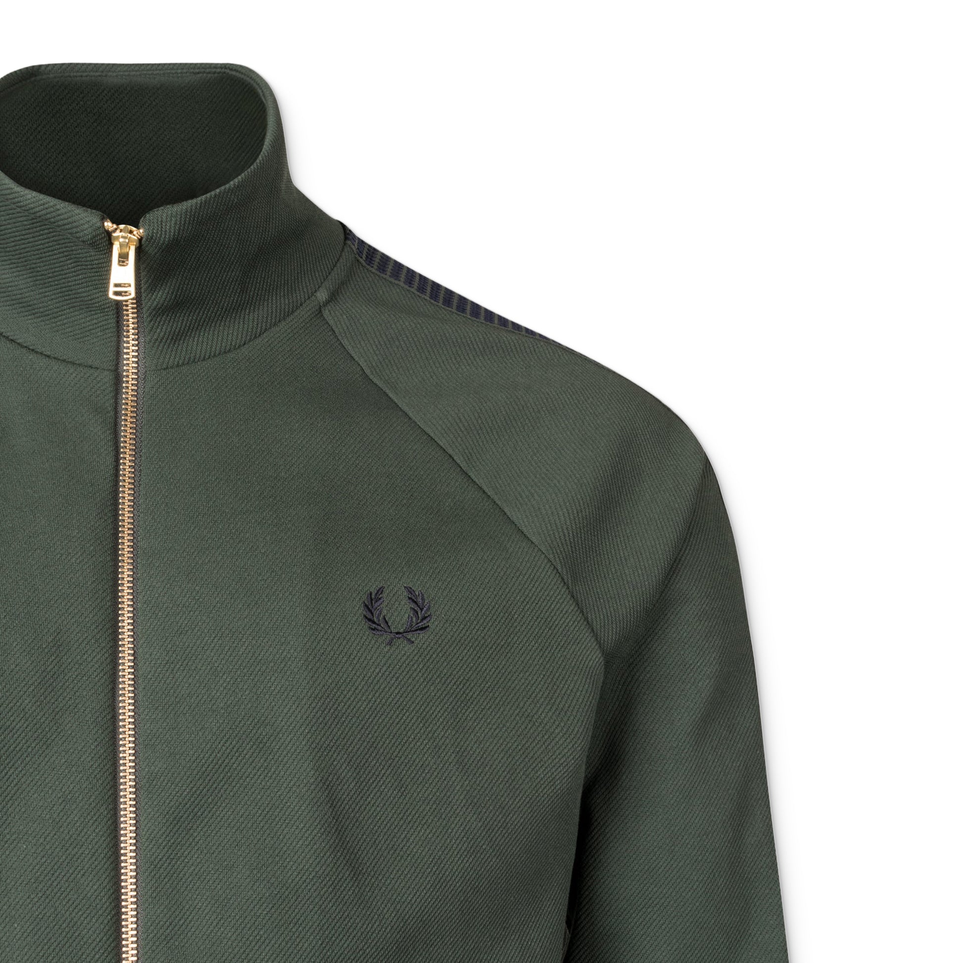 Fred Perry Dash Taped Track Jacket Court Green  - J1334-X89