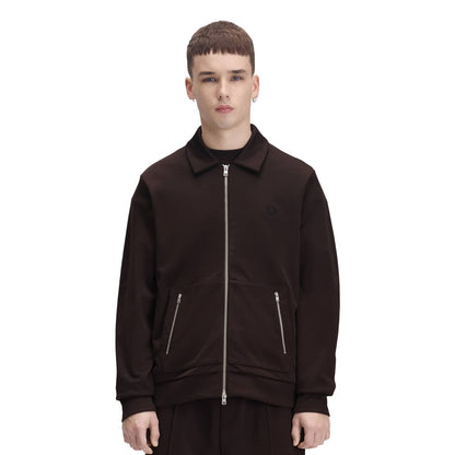 Fred Perry Tennis Tape Track Jacket Rich Brown  - J3307-33C