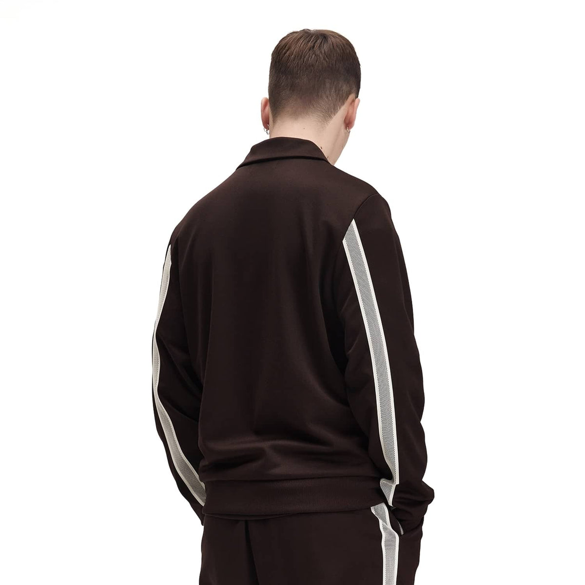 Fred Perry Tennis Tape Track Jacket Rich Brown  - J3307-33C