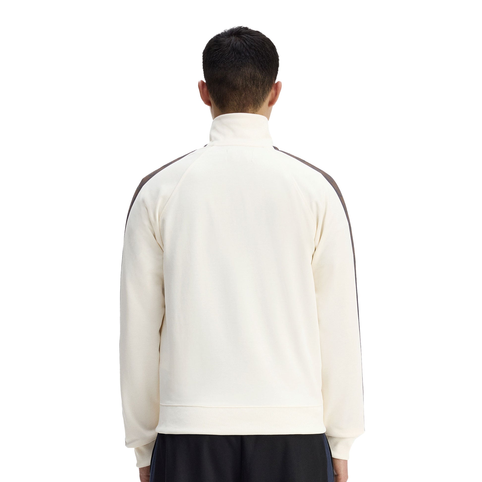Fred Perry Contrast Tape Track Jacket Ecru/Burnt Tobacco  - J5557-42A
