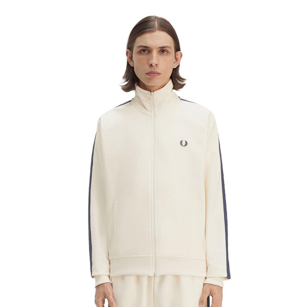 Fred Perry Contrast Tape Track Jacket Ecru/Tennis Blue – XTREME