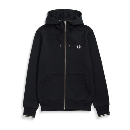 Fred Perry Hooded Full-Zip Jacket Black  - J7536-198