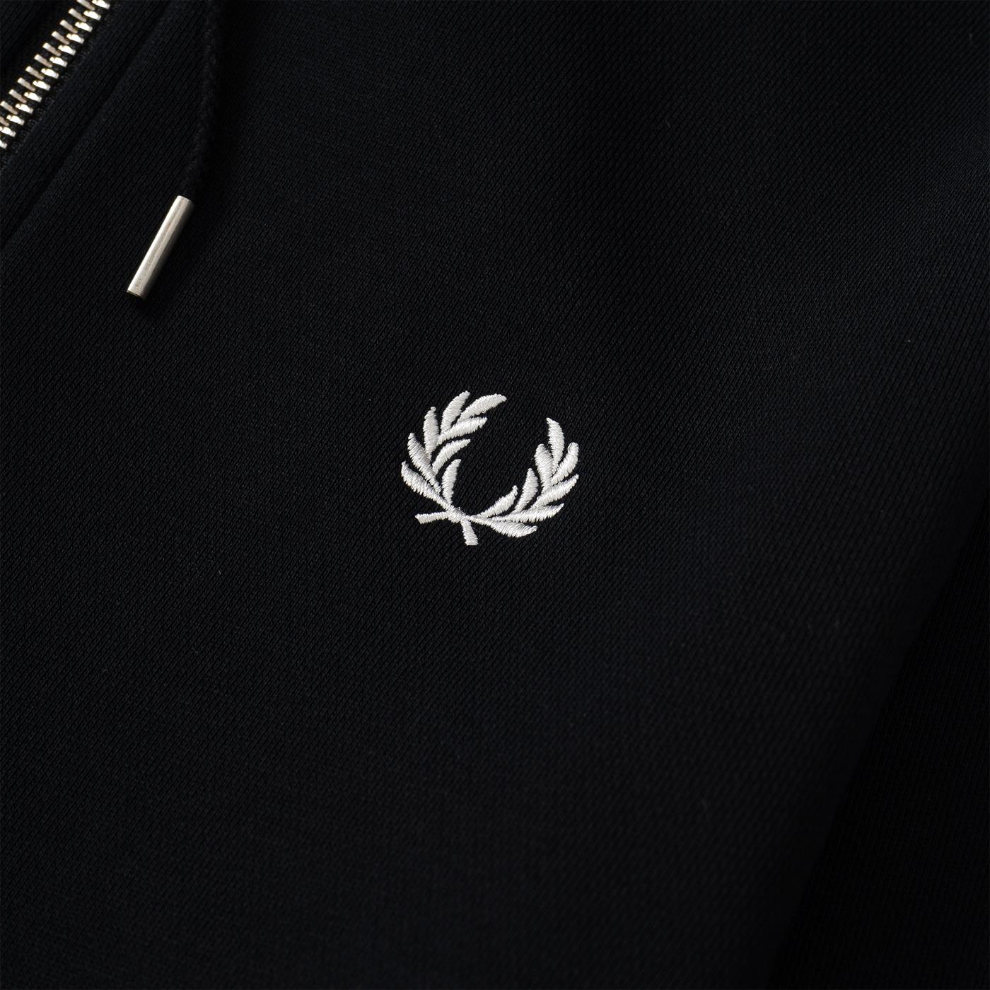 Fred Perry Hooded Full-Zip Jacket Black  - J7536-198