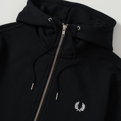 Fred Perry Hooded Full-Zip Jacket Black  - J7536-198
