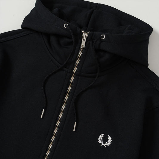 Fred Perry Hooded Full-Zip Jacket Black  - J7536-198