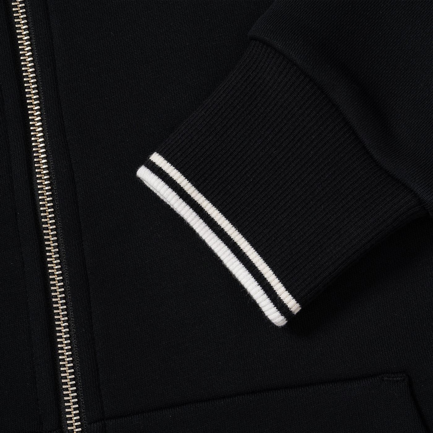 Fred Perry Hooded Full-Zip Jacket Black  - J7536-198