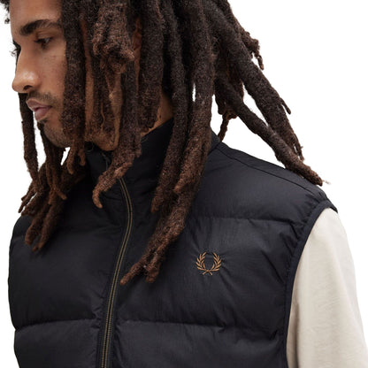 Fred Perry Insulated Gilet Black