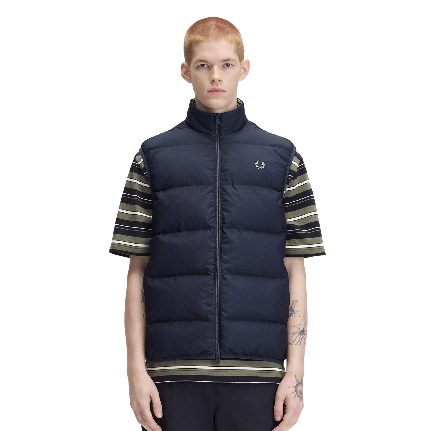 Fred Perry Insulated Gilet Dark Airforce  - J8522-46B