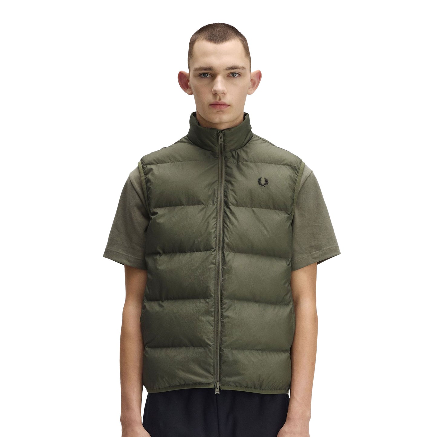 Fred Perry Insulated Gilet Laurel Wreath Green  - J8522-X21