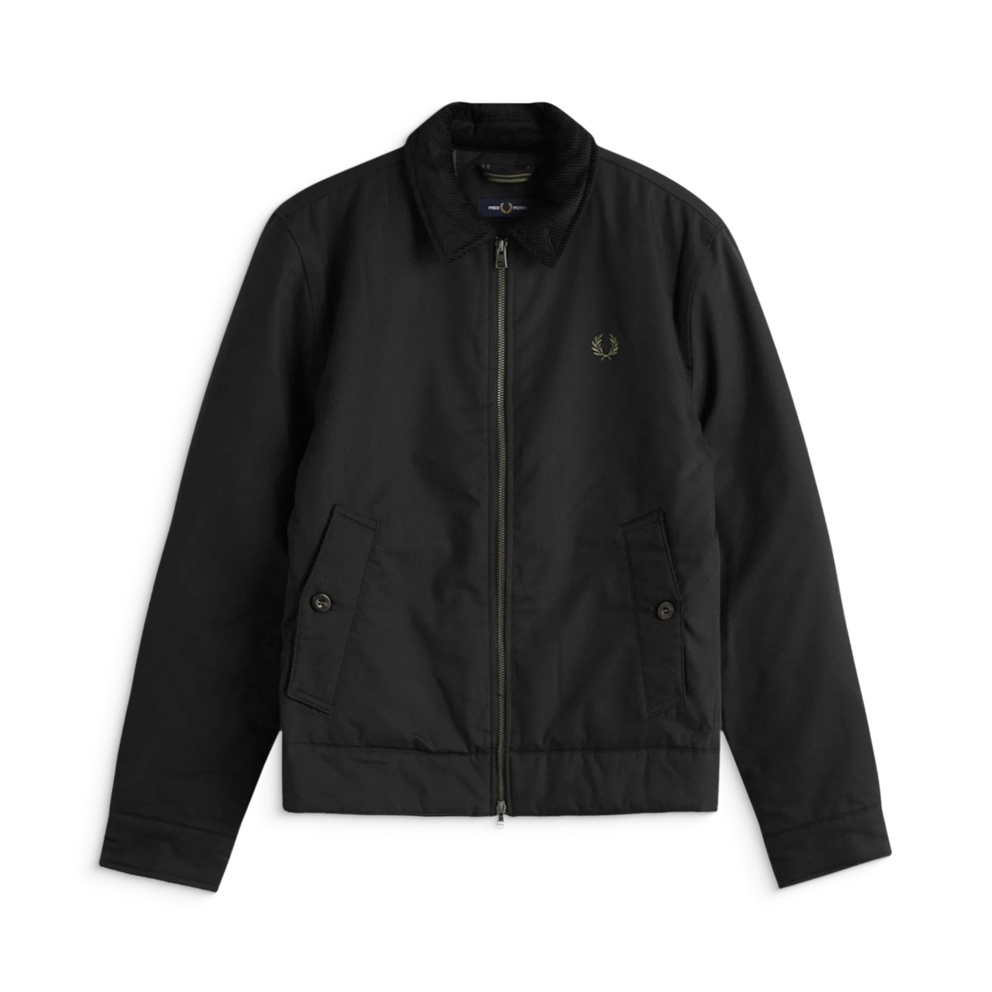 Fred Perry Cotton Caban Jacket Black  - J8535-184