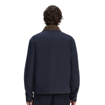 Fred Perry Cotton Caban Jacket Navy/White  - J8535-608