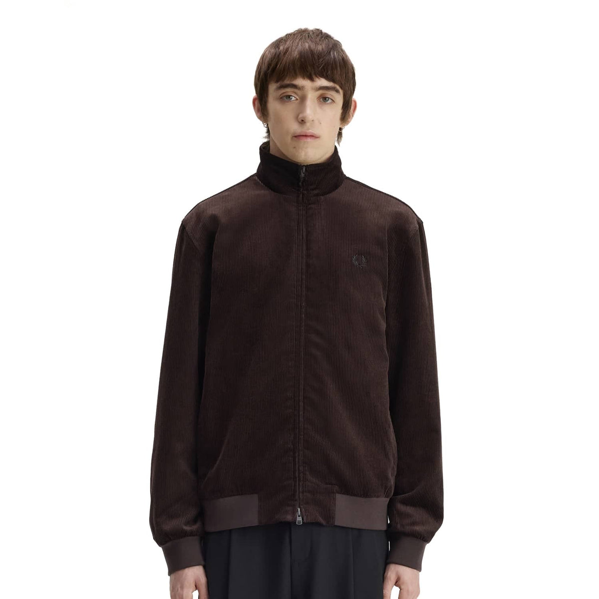 Fred Perry Cord Brentham Jacket Rich Brown  - J8546-33C