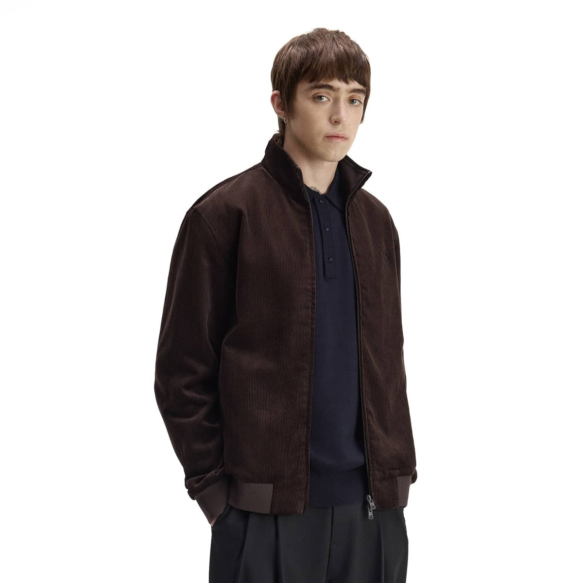 Fred Perry Cord Brentham Jacket Rich Brown  - J8546-33C