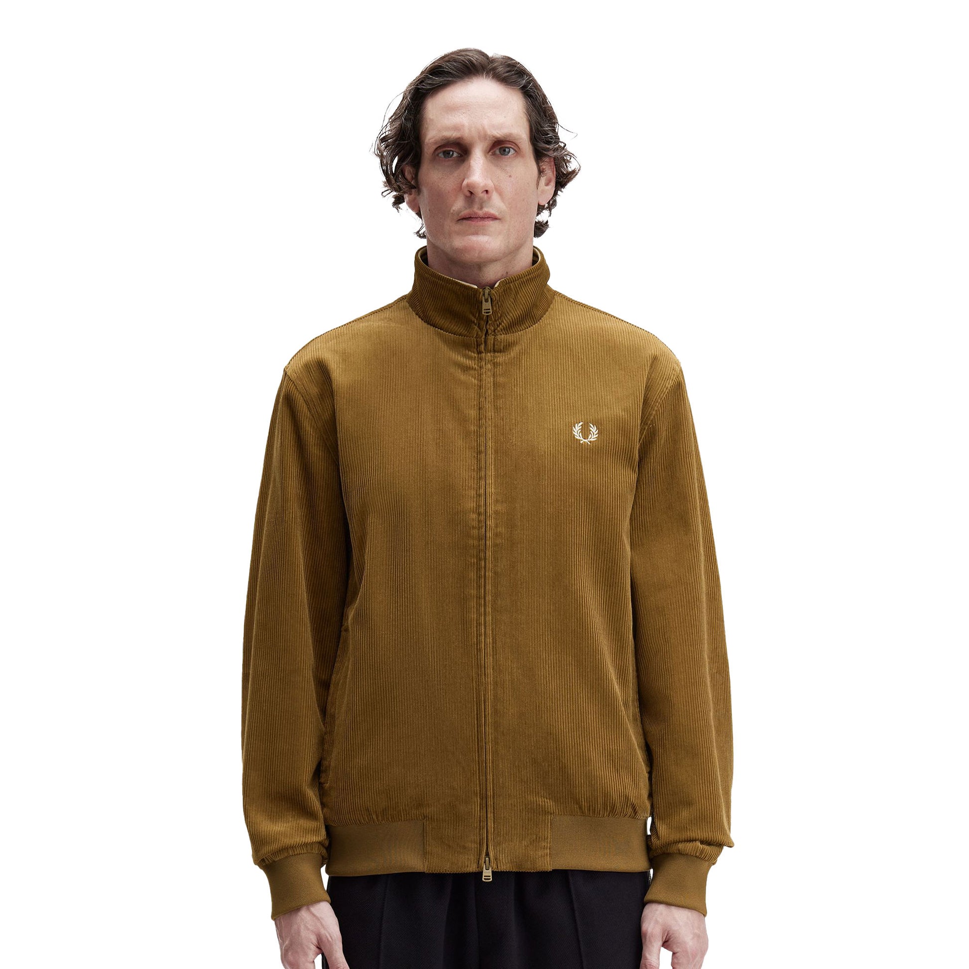 Fred Perry Cord Brentham Jacket Shaded Stone  - J8546-P96