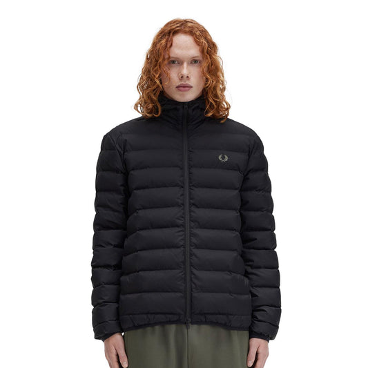 Fred Perry Hooded Insulated Jacket Black  - J8553-102