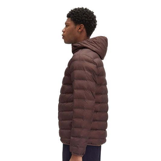 Fred Perry Hooded Insulated Jacket Carrington Brick  - J8553-U53