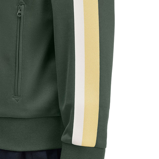 Fred Perry Two Colour Tape Track Jacket Court Green  - J9045-X89