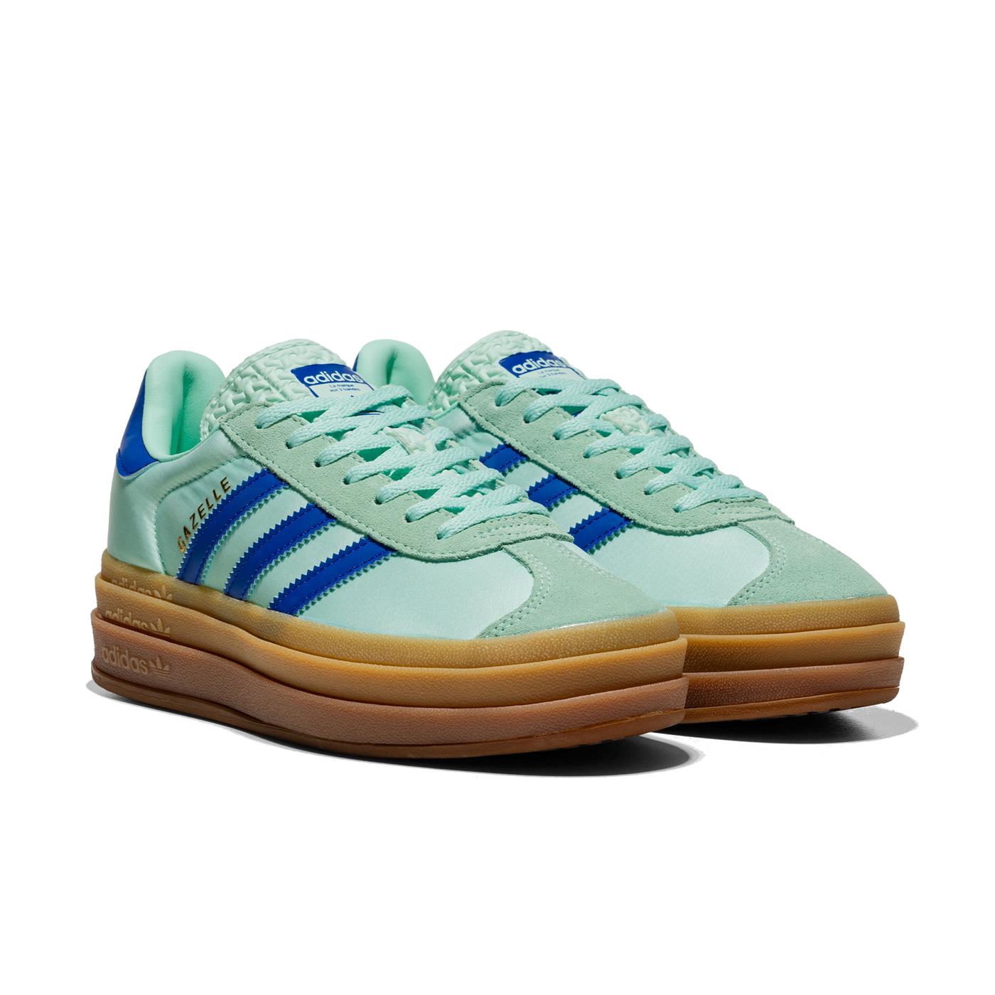 Adidas Originals Gazelle Bold W Clear Mint/Lucid Blue/Gold  - JI2702