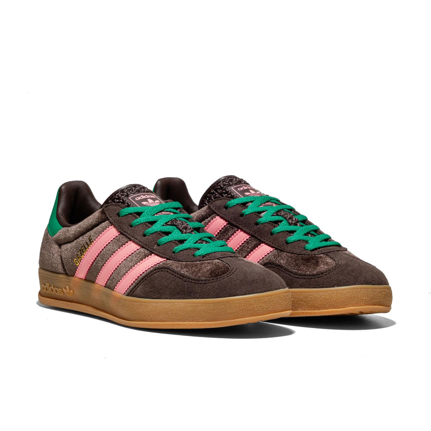 Adidas Originals Gazelle Indoor W Dark Brown/Glow Pink  - JI2714