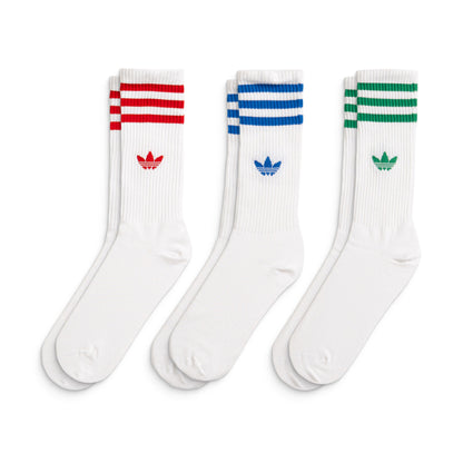 Adidas Originals High Crew Sock White/Better Scarlet/Blue