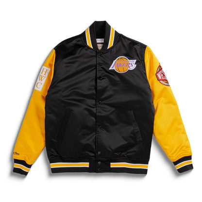 Mitchell & Ness NBA Primetime Heavyweight Jacket Lakers  - JK8453-LALBLCK