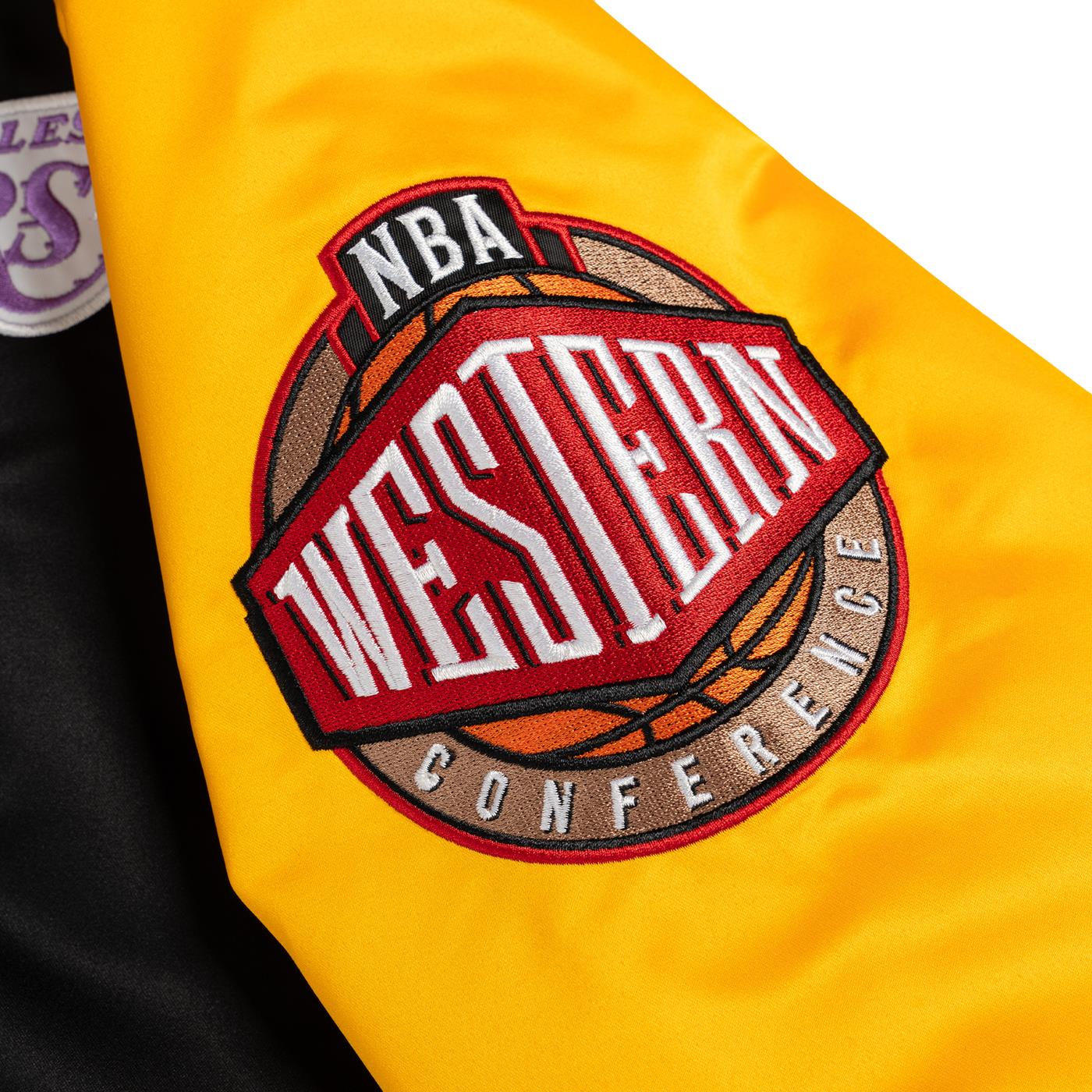 Mitchell & Ness NBA Primetime Heavyweight Jacket Lakers  - JK8453-LALBLCK