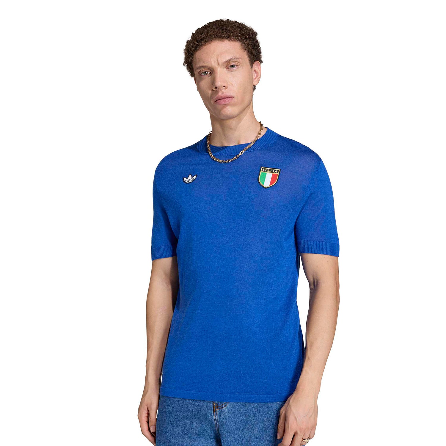 Adidas Originals FIGC 70s Jersey Royal Blue  - JN3706