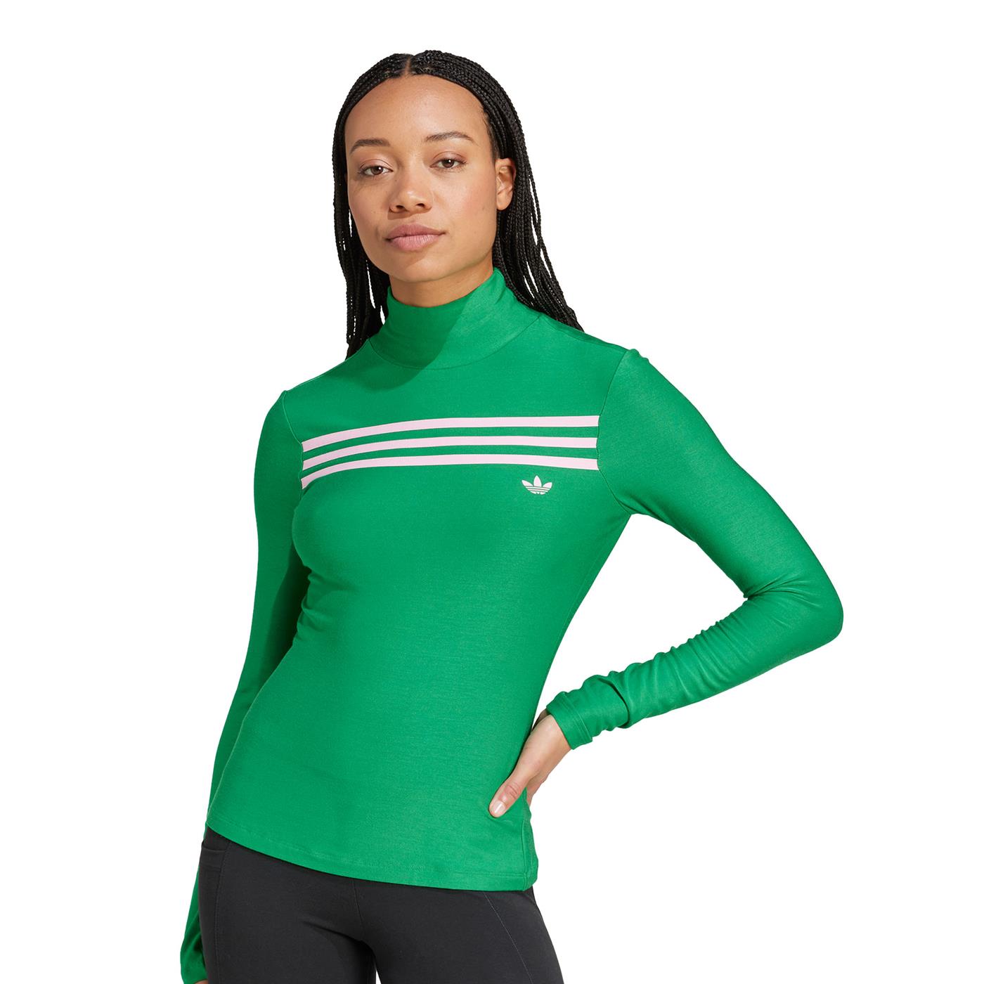 Adidas Originals LS 3S Tee Green  - JN8314