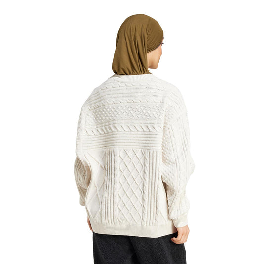 Adidas Originals Knited Trefoil Sweater Wonder White  - JN8318