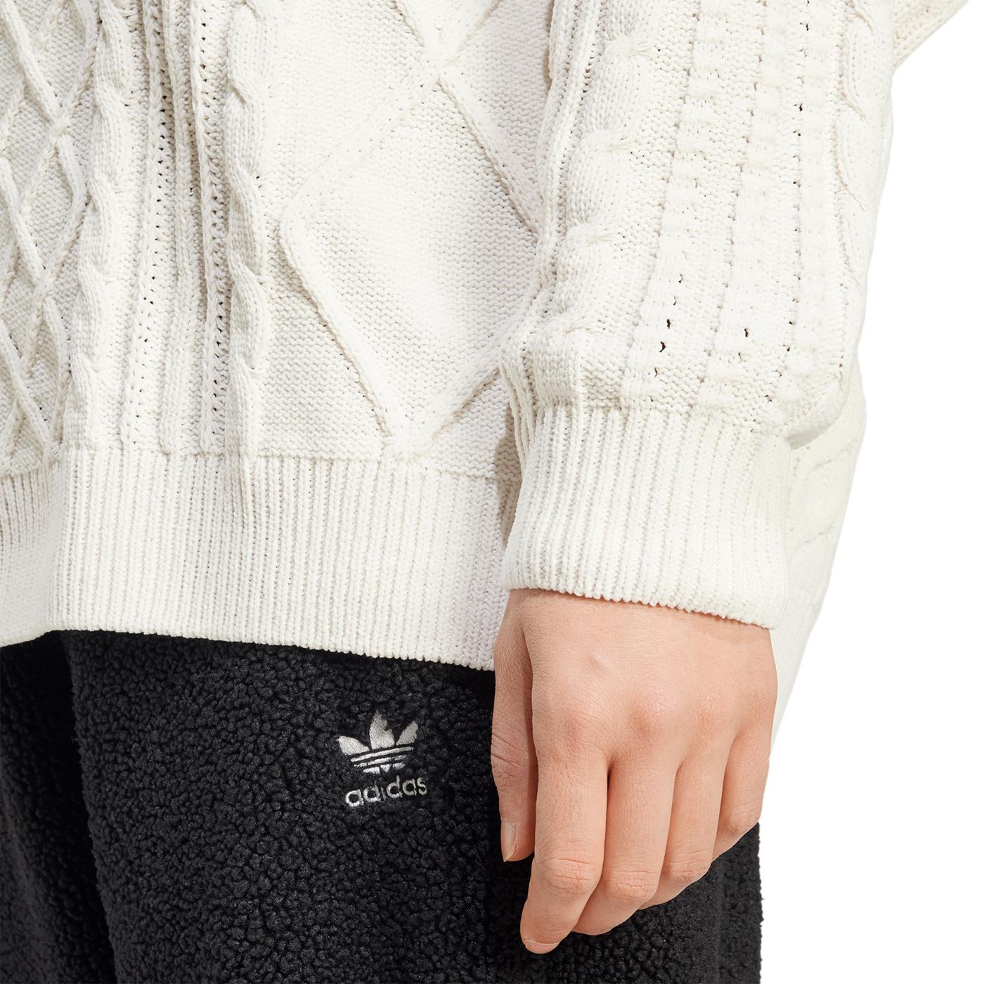 Adidas Originals Knited Trefoil Sweater Wonder White  - JN8318